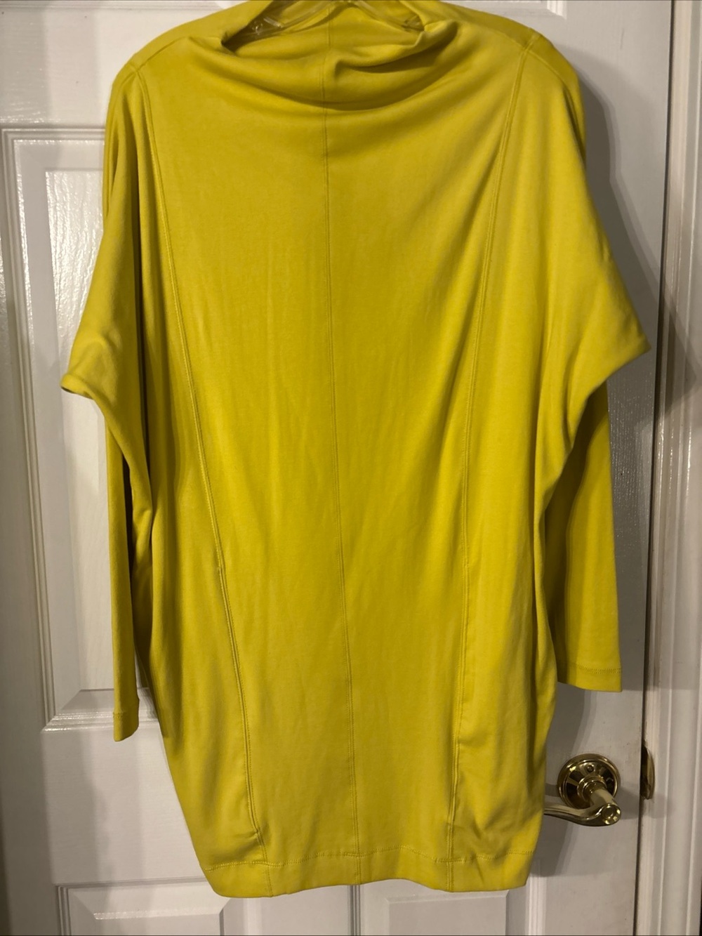 Anthropologie Bright Yellow Draped Tunic